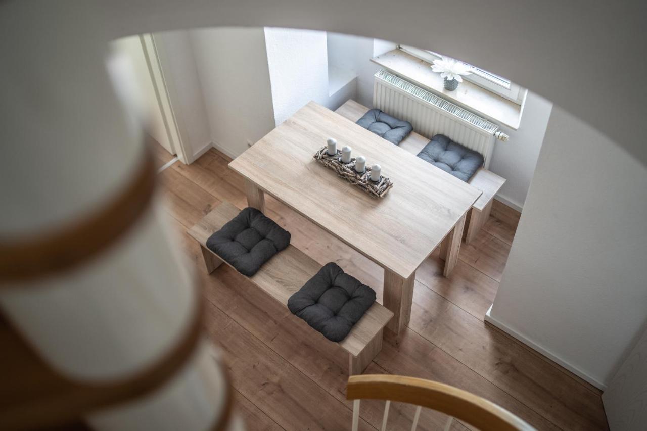 malerische Maisonettewohnung mit zwei Balkonen Plauen Exterior foto
