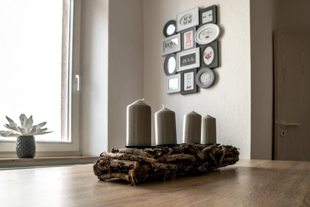malerische Maisonettewohnung mit zwei Balkonen Plauen Exterior foto